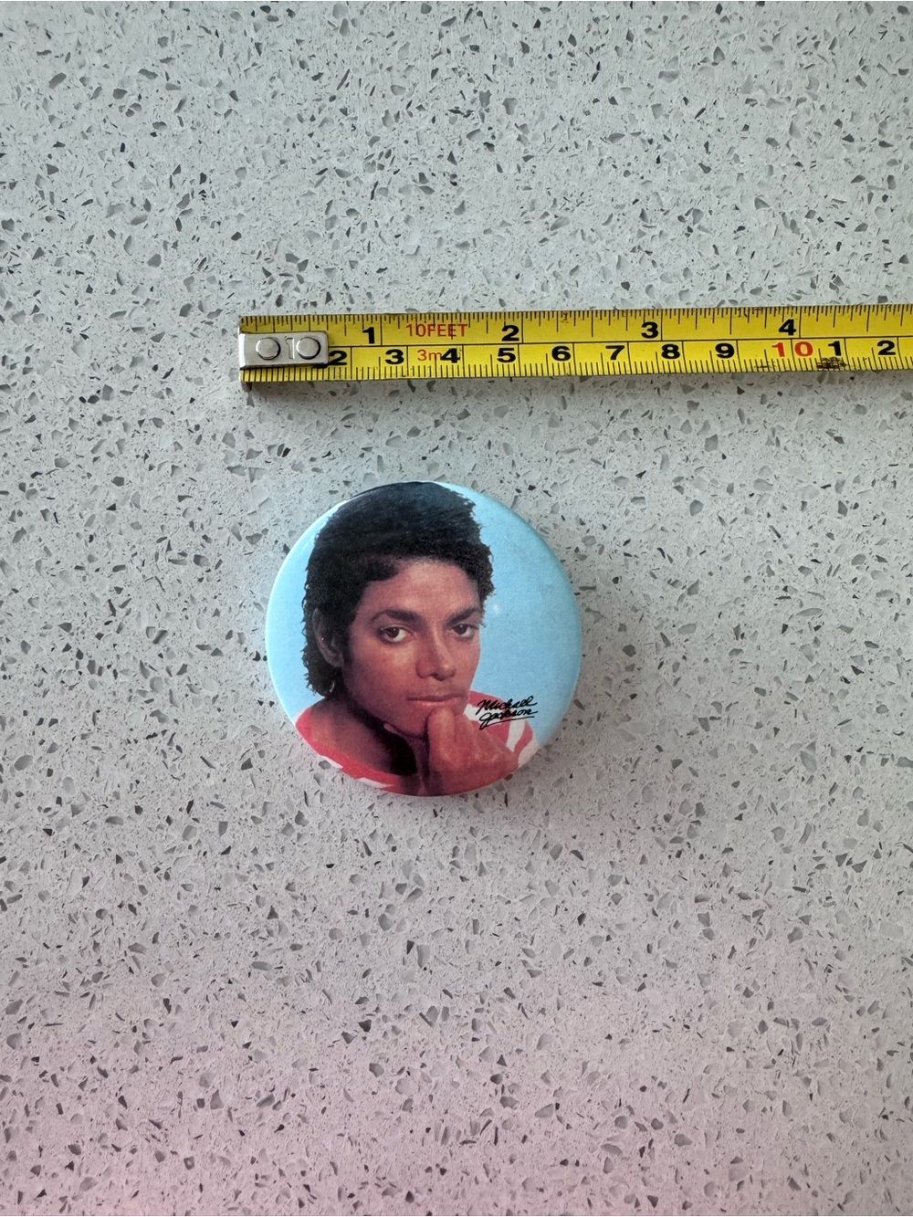 Michael Jackson- Vintage Music Pinback Button - Portrait